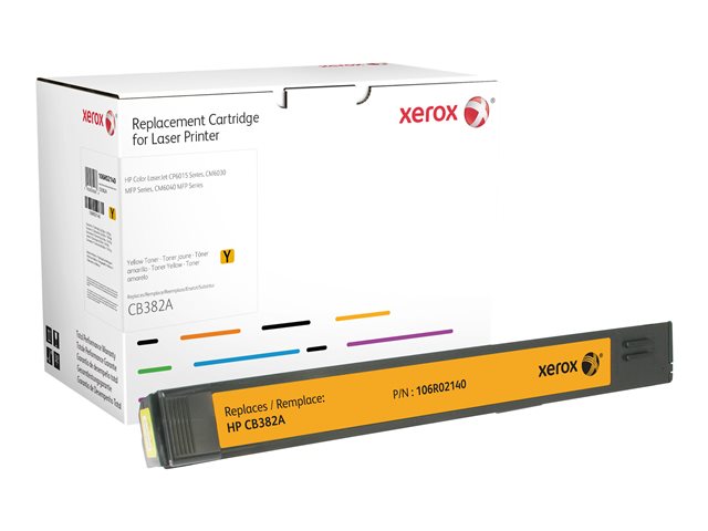 Xerox - Yellow - compatible - toner cartridge (alternative for: HP CB382A) - for HP Color LaserJet CM6030, CM6040, CP6015