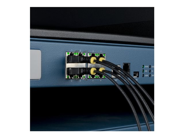 1m Black Ultra Slim CAT6a Cable