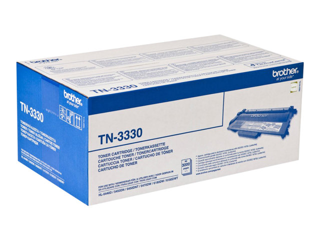 Brother TN3330 - Black - original - toner cartridge - for Brother DCP-8110, 8150, 8155, 8250, HL-5440, 5450, 5470, 6180, MFC-8510, 8520, 8710, 8950