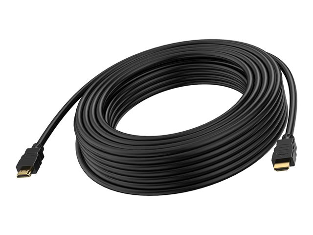 VISION Professional installation-grade HDMI cable - LIFETIME WARRANTY - 8K @ 60 Hz - HDMI version 2.1 - 48 Gbps - double shielded - gold plated connectors - HDMI (M) to HDMI (M) - outer diameter 8 mm - 26 AWG - 10 m - black