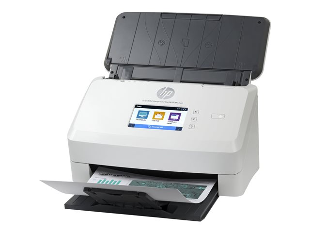 HP ScanJet Enterprise Flow N7000 snw1 - Document scanner - CMOS / CIS - Duplex - 216 x 3100 mm - 600 dpi x 600 dpi - up to 75 ppm (mono) / up to 75 ppm (colour) - ADF (80 sheets) - up to 7500 scans per day - USB 3.0, LAN, Wi-Fi(n)
