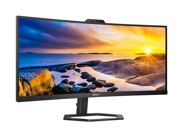 Philips 34E1C5600HE - 5000 Series - LED monitor - curved - 34\" - 3440 x 1440 WQHD @ 100 Hz - VA - 300 cd/m² - 3000:1 - 4 ms - HDMI, DisplayPort, USB-C - speakers - textured black