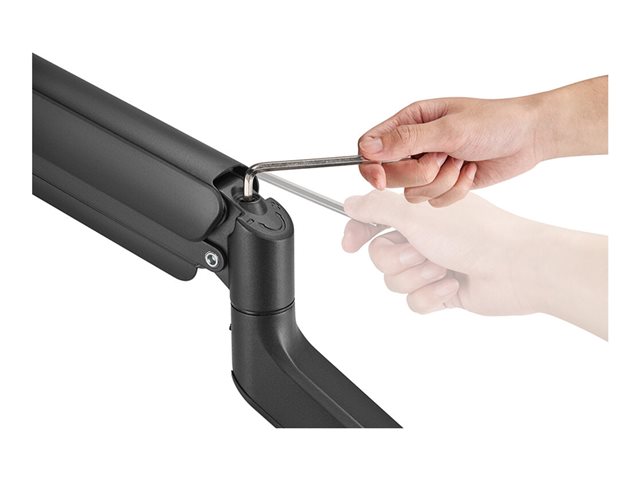 Neomounts DS70PLUS-450BL1 - Mounting kit (desk mounting arm) - full-motion - for curved LCD display - steel - black - screen size: 17\"-49\"