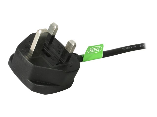 StarTech.com 6ft (1.8m) UK Computer Power Cable, 18AWG, BS 1363 to C13 Power Cord, 10A 250V, Black Replacement AC Power Cord, Monitor Power Cable, BS 1363 to IEC 60320 C13 Kettle Lead - PC Power Supply Cable - Power cable - power IEC 60320 C13 to BS 1363 (M) - 1.8 m - black - for P/N: KITBXAVHDPUK, KITBXDOCKPUK