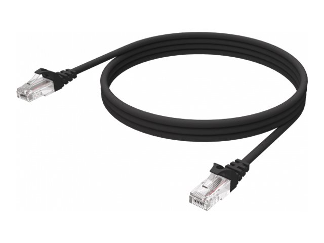 VISION Professional installation-grade Ethernet Network cable - LIFETIME WARRANTY - RJ-45 (M) to RJ-45 (M) - UTP - CAT 6 - 250 MHz - 24 AWG - booted - 1 m - black