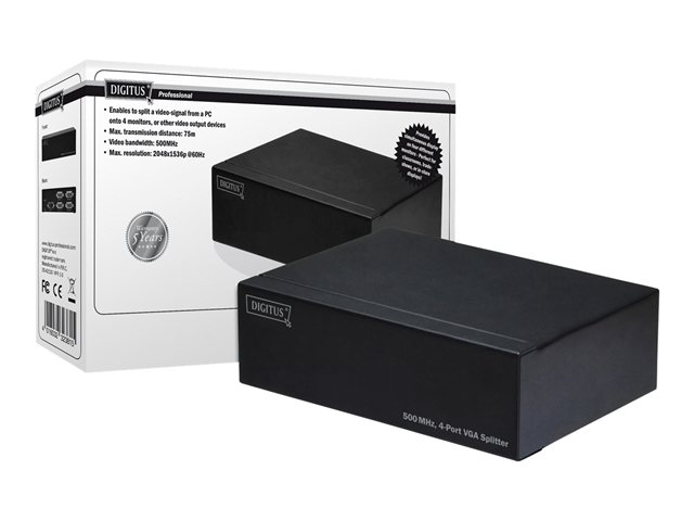 DIGITUS VGA SPLITTER 500 MHZ 4 PORT .IN