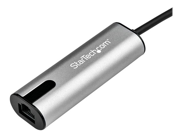 StarTech.com 2.5GbE USB C to Ethernet Adapter NBASE-T NIC, USB 3.0 Type C 2.5/1 Gigabit/100 Mbps Multi Speed Network/USB 3.1 Laptop to RJ45/LAN Thunderbolt 3 Compatible/MacBook Pro Surface - Type-C to Ethernet - Network adapter - USB-C - 10M/100M/1G/2.5 Gigabit Ethernet x 1 + USB 3.0 - black, space grey