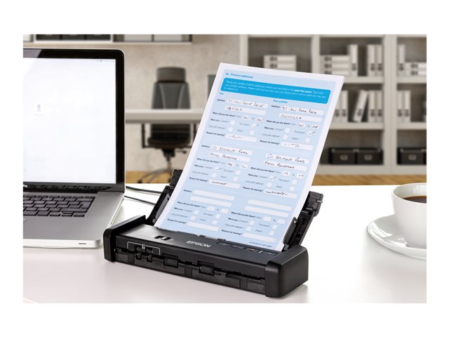 Epson WorkForce DS-310 - Document scanner - Duplex - A4 - 600 dpi x 600 dpi - up to 25 ppm (mono) / up to 25 ppm (colour) - ADF (20 sheets) - up to 500 scans per day - USB 3.0
