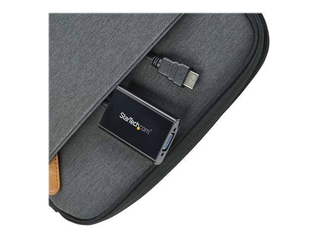 StarTech.com HDMI to VGA Video Adapter Converter with Audio for Desktop PC / Laptop / Ultrabook - 1920x1080 - Adapter - HDMI male to HD-15 (VGA), mini jack, Micro-USB Type B female - 25 cm - black - 1080p support, active - for P/N: DK30CH2DEP, DK30CH2DEPUE, MST30C2DPPD