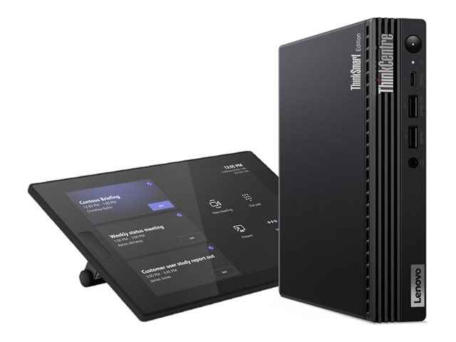 Lenovo ThinkSmart Tiny Kit - Video conferencing kit (touchscreen console, compute system) - with 1 Year Lenovo Premier Support - black