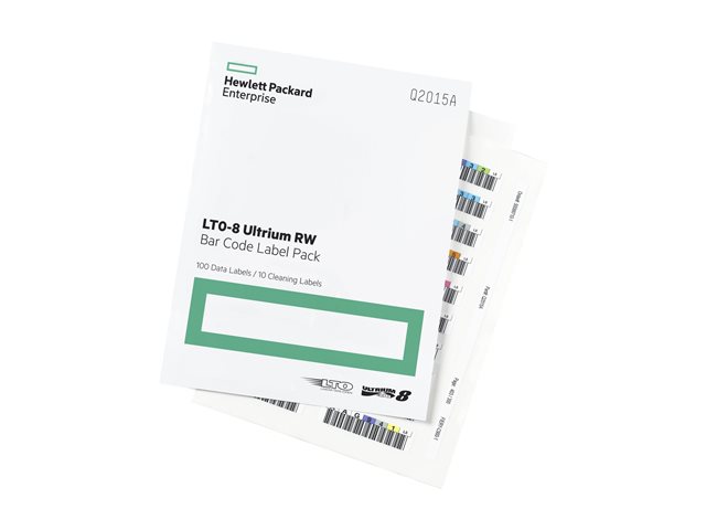 HPE LTO-8 Ultrium RW Bar Code Label Pack - Bar code labels