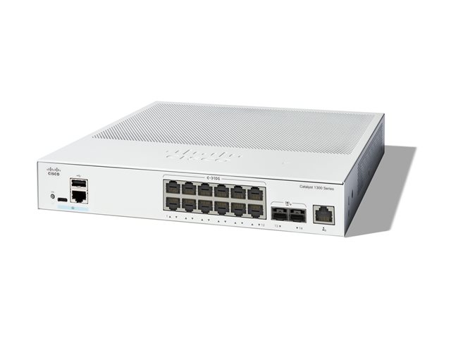 Cisco Catalyst 1300-12XT-2X - Switch - L3 - smart - 12 x 10GBase-T + 2 x 10 Gigabit SFP+ - rack-mountable