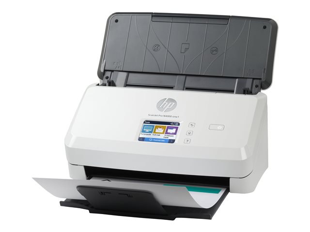 HP Scanjet Pro N4000 snw1 Sheet-feed - Document scanner - CMOS / CIS - Duplex - 216 x 3100 mm - 600 dpi x 600 dpi - up to 40 ppm (mono) - ADF (50 sheets) - up to 4000 scans per day - USB 3.0, LAN, Wi-Fi(n)