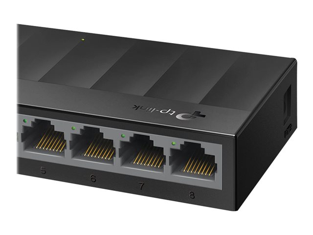 TP-Link LiteWave LS1008G - Switch - unmanaged - 8 x 10/100/1000 - desktop, wall-mountable