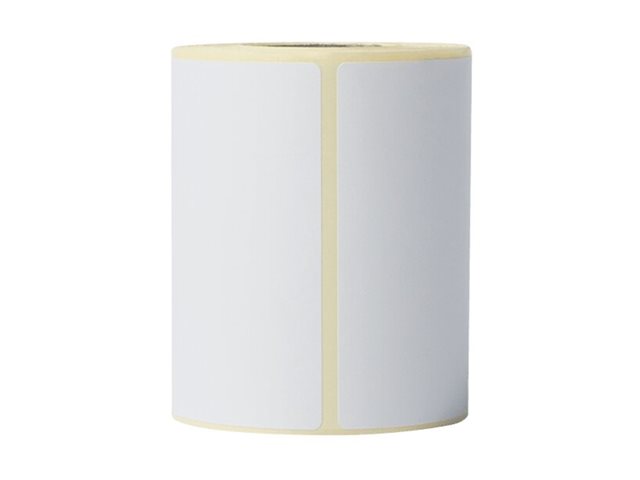 Brother - White - 76 x 44 mm 3200 label(s) (8 roll(s) x 400) die cut labels - for Brother TD-4410D, TD-4420DN, TD-4520DN, TD-4550DNWB, RuggedJet RJ-3150