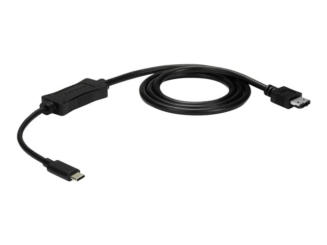 StarTech.com USB C to eSATA Cable - 3 ft / 1m - 5Gbp - For HDD / SSD / ODD - External Hard Drive Adapter - USB 3.0 to eSATA Converter (USB3C2ESAT3) - Storage controller - SATA 6Gb/s - USB 3.0 - black