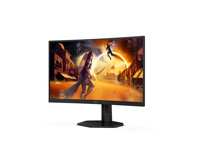 AOC Gaming C27G4ZXU - LED monitor - gaming - curved - 27\" - 1920 x 1080 Full HD (1080p) @ 280 Hz - Fast VA - 300 cd/m² - 4000:1 - HDR10 - 0.3 ms - speakers - black