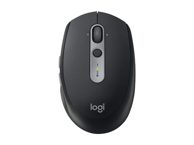 Logitech M590 Silent - Mouse - right-handed - optical - 7 buttons - wireless - Bluetooth, 2.4 GHz - USB wireless receiver - mid grey tonal