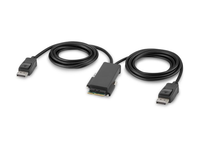 Belkin Secure Modular DP Dual Head Console Cable - Video cable - TAA Compliant - DisplayPort (M) - 91.4 cm - 4K support, active