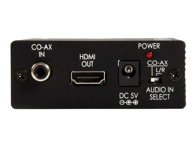 StarTech.com Converge A/V Component with Audio to HDMI® Format Converter - Video converter - HDMI ( HDCP ) (CPNTA2HDMI) - Video converter - component video - HDMI - black