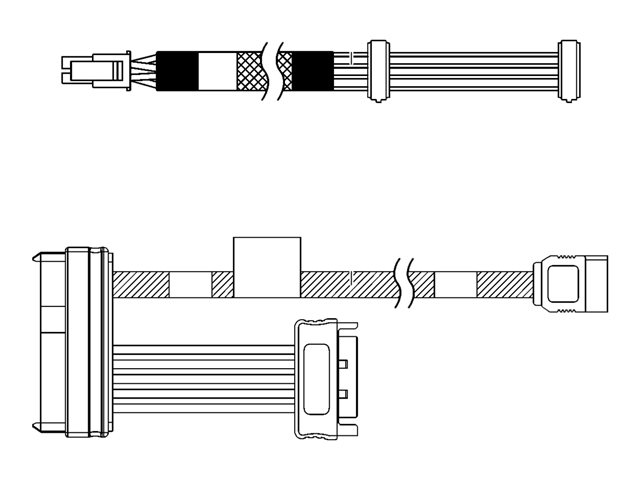 Lenovo - Storage cable kit - for ThinkSystem ST250 V2 7D8F, 7D8G