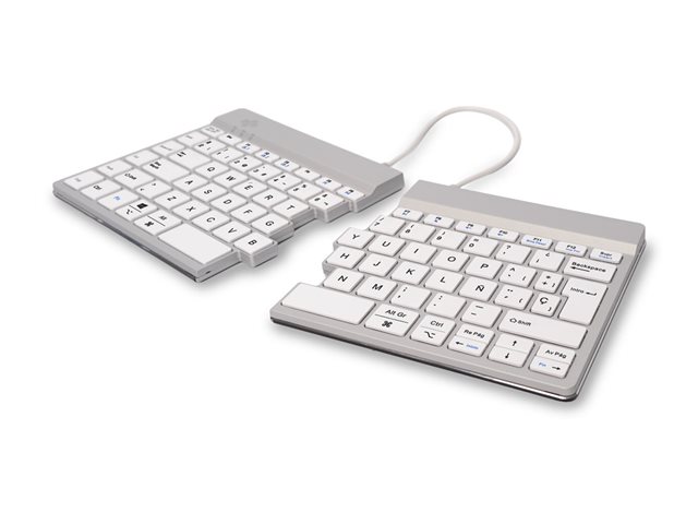 ErgonomicKB Split QWERTY(ES) Bluet white