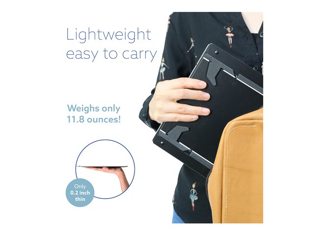 R-Go Riser Duo Tablet en Laptop standaard verstelbaar zwart