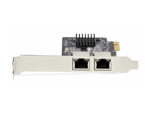 StarTech.com 2-Port Gigabit PCIe Network Adapter Card, TAA Compliant - Network adapter - PCIe - Gigabit Ethernet x 2 - black - TAA Compliant