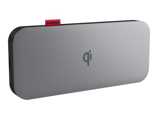 Lenovo Go - Power bank - 10000 mAh - 30 Watt - 3 A - 2 output connectors (24 pin USB-C) - thunder black - Worldwide - for 100e Chromebook Gen 3 82UY, ThinkBook 14 G2 ITL 20VD, ThinkCentre M75t Gen 2 11W5