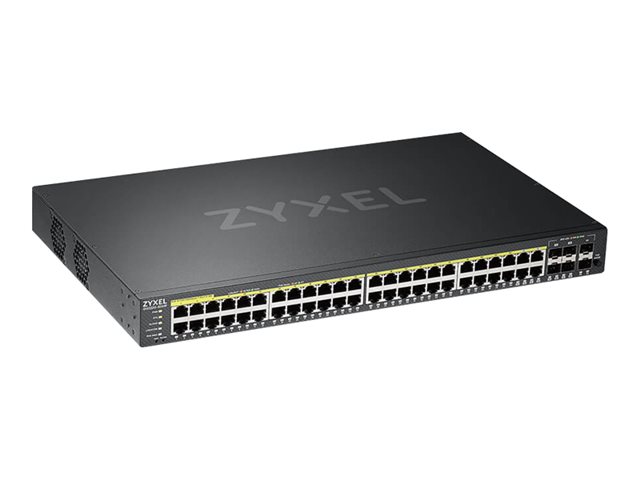 Zyxel GS2220-50HP - Switch - Managed - 44 x 10/100/1000 (PoE+) + 4 x combo Gigabit SFP + 2 x Gigabit SFP - rack-mountable - PoE+ (375 W)