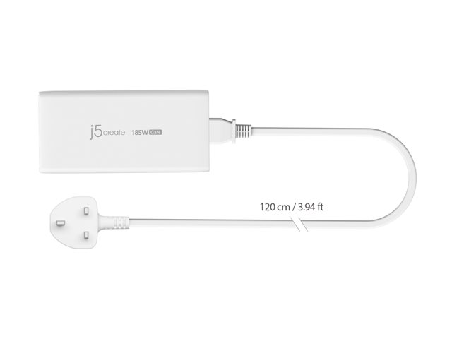 185W GAN PD 3.1 USB-C 3-PORT UK PLUG CHA