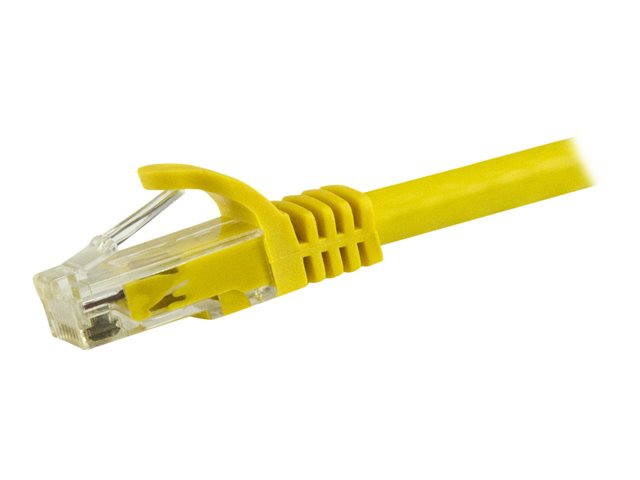 StarTech.com 1.5m CAT6 Ethernet Cable, 10 Gigabit Snagless RJ45 650MHz 100W PoE Patch Cord, CAT 6 10GbE UTP Network Cable w/Strain Relief, Yellow, Fluke Tested/Wiring is UL Certified/TIA - Category 6 - 24AWG (N6PATC150CMYL) - Patch cable - RJ-45 (M) to RJ-45 (M) - 1.5 m - UTP - CAT 6 - snagless - yellow