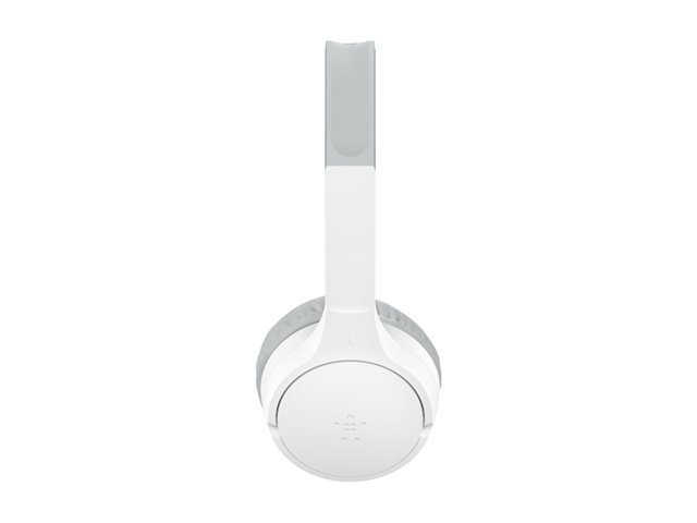 Belkin SoundForm Mini - Headphones with mic - on-ear - Bluetooth - wireless, wired - 3.5 mm jack - white