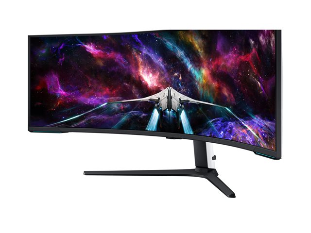 Samsung Odyssey Neo G9 S57CG952NU - G95NC Series - QLED monitor - gaming - curved - 57\" - 7680 x 2160 Dual UHD @ 240 Hz - VA - 1000 cd/m? - 1000000:1 - DisplayHDR 1000 - 1 ms - 3xHDMI, DisplayPort - black, white