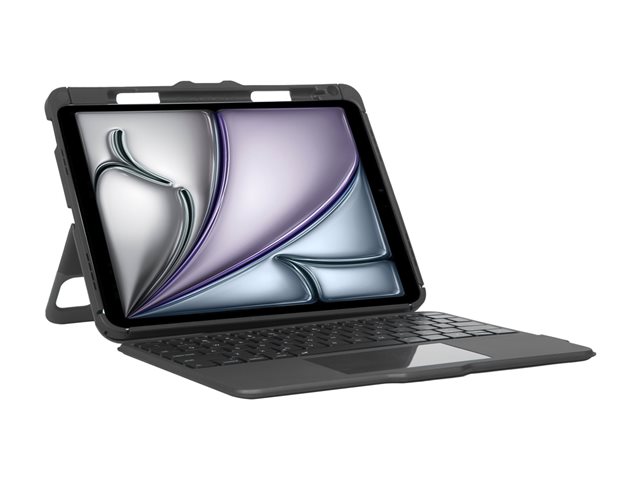 Targus Versavu - Keyboard and folio case - with trackpad - backlit - wireless - Bluetooth 5.0 - QWERTY - black