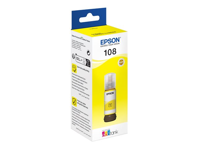 Epson EcoTank 108 - 70 ml - yellow - original - ink refill - for Epson L18050, EcoTank L8050