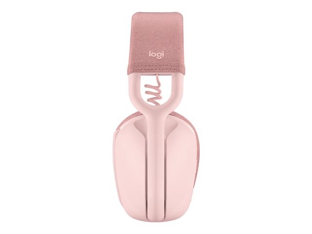 Logitech Zone Vibe 100 - Headset - full size - Bluetooth - wireless - rose