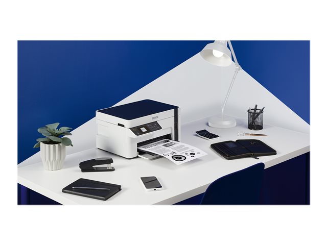 Epson EcoTank ET-M2120 - Multifunction printer - B/W - ink-jet - A4/Legal (media) - up to 15 ppm (printing) - 150 sheets - USB, Wi-Fi - white