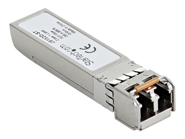 StarTech.com HPE J9152D Compatible SFP+ Module, 10GBASE-LRM, 10GbE Multi Mode (MMF) Fiber Optic Transceiver, 10GE Gigabit Ethernet SFP+, LC Connector, 200m, 1310nm, DDM, HPE 1850, 2540, 2930M, - Lifetime Warranty (J9152D-ST) - SFP+ transceiver module (equivalent to: HP J9152D) - 10GbE - 10GBase-LRM - LC multi-mode - up to 200 m - 1310 nm - for HPE Aruba 2530, 2920, 2930M 24, 3800, 3810M 40, 3810M 48, 6200M 24, MACsec Advanced Module