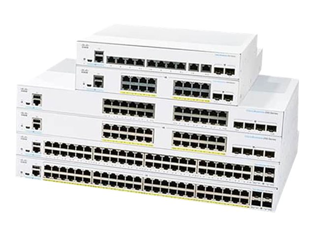 Cisco Business 350 Series 350-24FP-4G - Switch - L3 - Managed - 24 x 10/100/1000 (PoE+) + 4 x Gigabit SFP - rack-mountable - PoE+ (370 W) - remanufactured