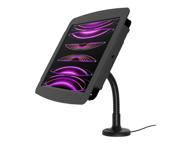 Compulocks iPad Pro 12.9\" (3-6th Gen) Space Enclosure Flex Arm Mount - Mounting kit (desk stand, enclosure, flexible arm mount) - for tablet - lockable - high-grade aluminium - black - screen size: 12.9\" - for Apple 12.9-inch iPad Pro (3rd generation