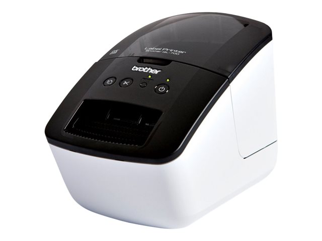 Brother QL-700 - Label printer - direct thermal - Roll (6.2 cm) - 300 x 600 dpi - up to 150 mm/sec - USB - cutter