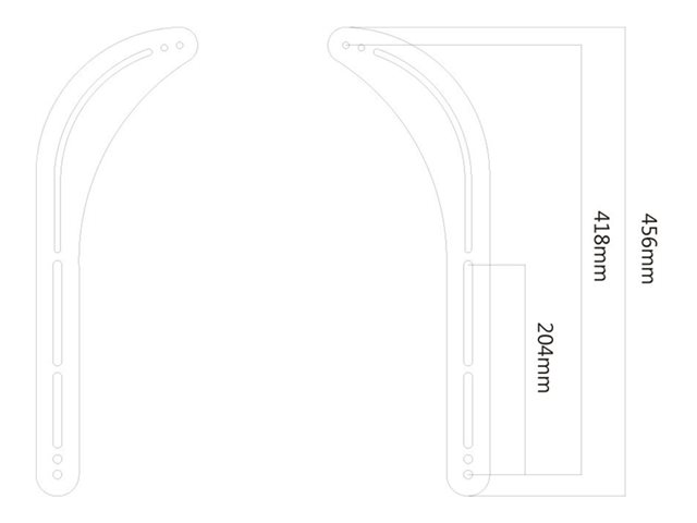 Neomounts Select NM-USP100 - Mounting kit (2 mounting brackets) - for sound bar - black - for Sonos PLAYBAR