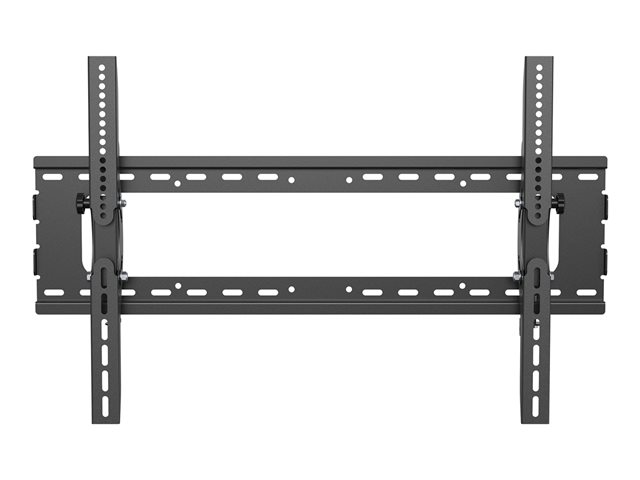 StarTech.com Flat Screen TV Wall Mount - Tilting - Supports 32\" to 75\" TVs - Steel - VESA TV Mount - Monitor Wall Mount (FLATPNLWALL) - Mounting kit (wall plate, 2 mounting brackets) - for flat panel - steel - black - screen size: 32\"-75\" - wall-mountable - for P/N: HDMIPLATE