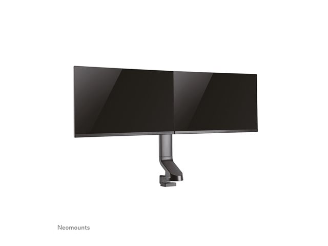 Neomounts FPMA-D860D - Mounting kit - full-motion - for 2 LCD displays - black - screen size: 10\"-27\" - clamp mountable, grommet, desk-mountable