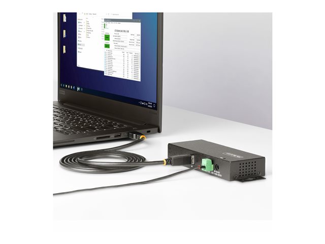 StarTech.com 7-Port Managed USB Hub with 7x USB-A, Heavy Duty with Metal Industrial Housing, ESD & Surge Protection, Wall/Desk/Din-Rail Mountable, USB 3.0/3.1/3.2 Gen 1 5Gbps - Hub - 6 x USB 3.2 Gen 2 + 1 x USB 3.2 Gen 1 - wall-mountable, desktop, DIN rail mountable - TAA Compliant