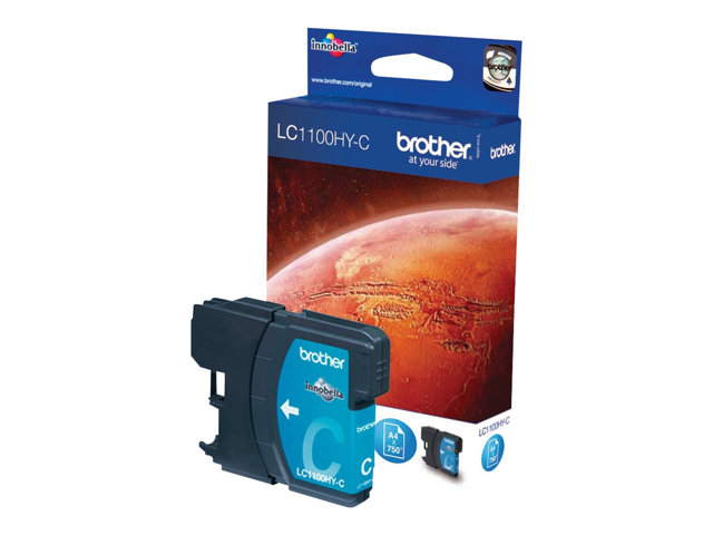 Brother LC1100HYC - High Yield - cyan - original - ink cartridge - for Brother DCP-6690CW, MFC-5890CN, MFC-6490CW