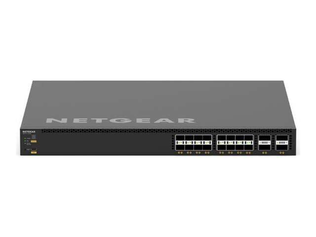 NETGEAR M4350 Series M4350-16V4C - Switch - L3 - Managed - 16 x 1/10/25 Gigabit SFP28 + 4 x 40/100 Gigabit QSFP28 - front to back airflow - rack-mountable