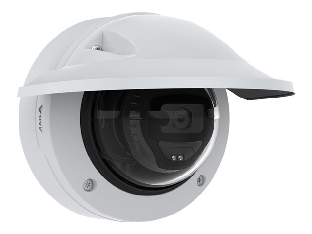 AXIS M3216-LVE - Network surveillance camera - dome - outdoor - vandal / waterproof - colour (Day&Night) - 4 MP - 2688 x 1512 - fixed iris - fixed focal - audio - LAN 10/100 - H.264, MPEG-4 Part 10, H.265, MPEG-H Part 2, MJPEG - DC 12 V / PoE