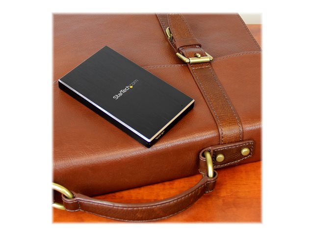 StarTech.com USB 3.1 (10 Gbps) Gen 2 External Hard Drive Enclosure for 2.5\" SATA Drives - Portable Hard Drive Enclosure (S251BMU313) - Storage enclosure - 2.5\" - SATA 6Gb/s - USB 3.1 (Gen 2) - black - for P/N: BNDTBUSB3142, PEXUS313AC2V, PEXUSB311A1E, PEXUSB311AC2, PEXUSB312A2, PEXUSB314A2V2